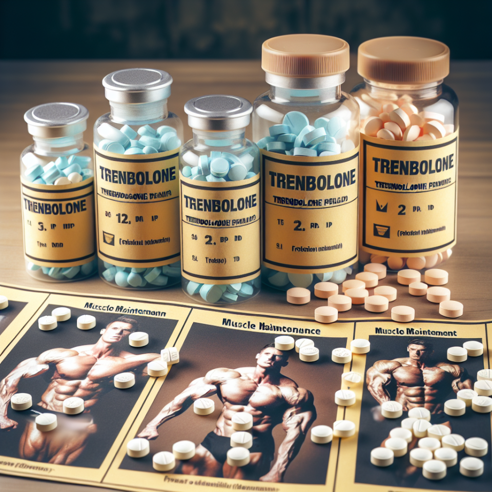 Pastillas de trembolona en fases de mantenimiento muscular