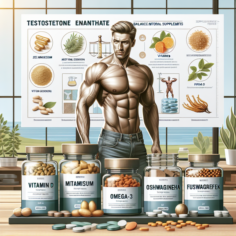 Qué suplementos naturales equilibran el uso de Enantato de testosterona